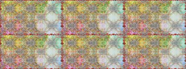 Renkli Bahar Temalı Kusursuz Arkaplan. Tarafsız ve gri renklerde çiçekler. Sevimli çiçek raster deseni. Düz Çiçek Elementleri Tasarımı.