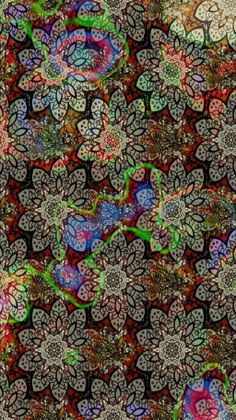 Raster çiçek desenleri çiziyor. Vadinin gri renkli çiçekleri.