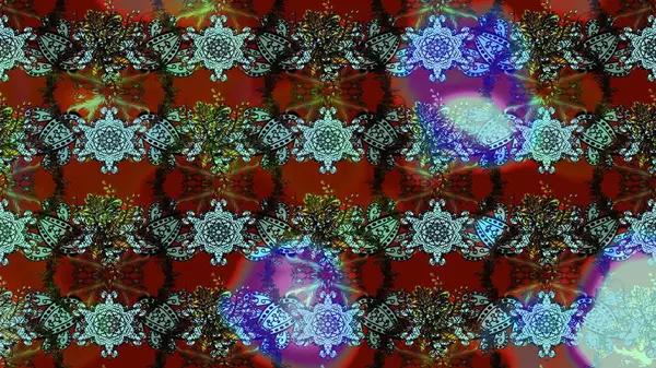 Çiçekli karalama şeklinde Raster çiçek deseni. Yumuşak, bahar çiçekli arka plan. Kahverengi renkte çiçekler.