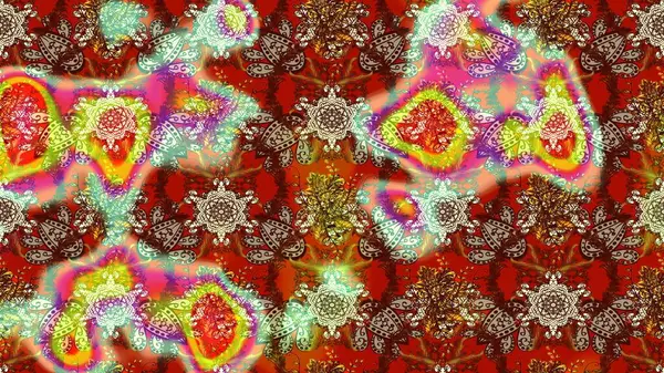 Anti-stres için soyut örnek sayfası. Raster illüstrasyonu. Kahverengi renklerde.