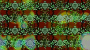 Organik motif arka planı. Çizim kalıbı. Raster illüstrasyonu. Ultraviyole kumaş deseni.