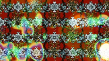 Raster Illustrasyon 'daki Çiçek Deseni' nin son moda çizimi. Güzel kumaş deseni. Renkli Yaz Temalı eskiz kalıbı. Düz Çiçek Elementleri Tasarımı.