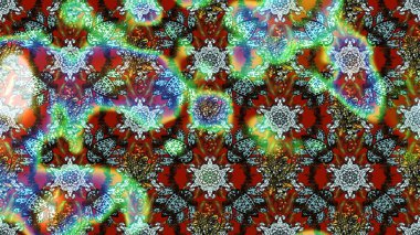 Raster illüstrasyonundaki çiçek desenli çizim. Kahverengi renklerde. Güzel kumaş deseni. Raster illüstrasyonu.