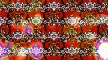 Soyut çiçek çizim kalıbı arka planı. Raster deseni. Raster illüstrasyonu. Kahverengi renklerde. Küçük çiçekte sevimli çiçek deseni var..