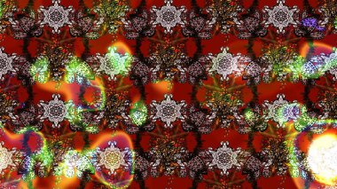 Çiçeksel fantezi tasarımı ve parlak bir arka plan çizimi. Renkli Bahar Teması eskiz kalıbı. Düz Çiçek Elementleri Tasarımı.