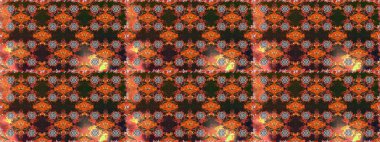 Raster illüstrasyonu. Çiçekli karalama şeklinde Raster çiçek deseni. Nazikçe, bahar çiçekleri kahverengi ve gri renklerde.