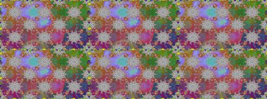 Gri renkli çiçekler. Renkli Bahar Temalı Kusursuz Arkaplan. Çiçekle kusursuz desen. Düz Çiçek Elementleri Tasarımı.