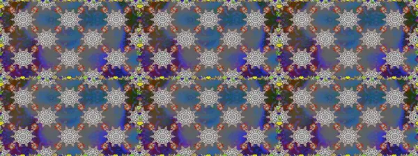 Çiçekli, kusursuz bir arkaplan. Çocuk stili. Renkli Bahar Temalı Kusursuz Arkaplan. Düz Çiçek Elementleri Tasarımı.