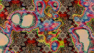 Raster güzel bir çiçek deseni çizmiş. Bahar mevsimi. Tatil havası. Nazik romantik baskı.