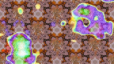 Klasik çiçek tasarımı elementleri. Tarafsız kıvırcık çiçekler tarafsız renklerde şekillenir. Raster illüstrasyonu.