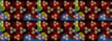 Soyut etnik raster çizim kalıbı. Vadinin çiçekleri siyah ve kahverengi renklerde. Çiçekler..