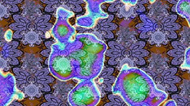 Anti-stres için soyut örnek sayfası. Raster illüstrasyonu. Menekşe renklerinde.