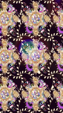 Botanik çizim kalıbı. Organik elementler. Suluboya etkisi. Raster deseni.