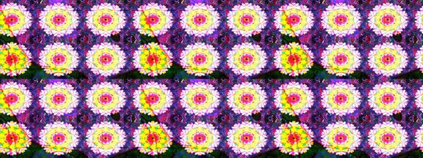 Çiçekli çiçek deseni, suluboya. Küçük çiçekte güzel bir çiçek deseni var. Raster deseni.