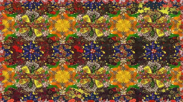 Raster deseni. Küçük çiçekte güzel bir çiçek deseni var. Çiçekli, suluboya desenli kusursuz çiçek deseni.