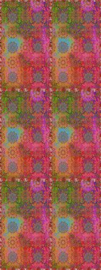 Raster desen. Botanik seamless modeli. Suluboya efekti. Organik öğeleri.