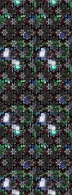 Düz Çiçek Elementleri Tasarım Raster illüstrasyonu. Renkli Bahar Teması eskiz kalıbı. Gri renkli çiçekler. Çiçek eskiz kalıbı geçmişi.