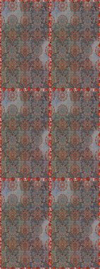 Karalama çiçekleri kusursuz desen. Sanat ilham verici ve kahverengi tarzı çiçekler ve arka plan bırakır. Gri ve kahverengi el çizimi desen. Raster deseni.