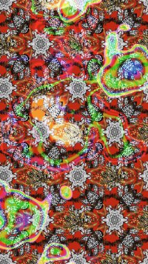 Botanik çizim kalıbı. Organik elementler. Raster deseni. Suluboya etkisi.