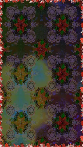 Çiçekli, suluboya desenli kusursuz çiçek deseni. Gri renkli çiçekler. Düz Çiçek Elementleri Tasarımı. Renkli Bahar Temalı Kusursuz Arkaplan. Raster illüstrasyonu.