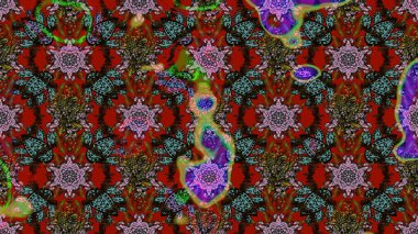 Eskiz arkaplan modeli. Vadinin çiçekleri kırmızı renklerde. Suluboya, elle çizilmiş. Raster - stok.