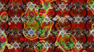 Raster düz çiçek çizim deseni. Hediye ambalaj kağıdı, tebrik kartları, posterler ve pankart tasarımı. Kahverengi renkte çiçekler.