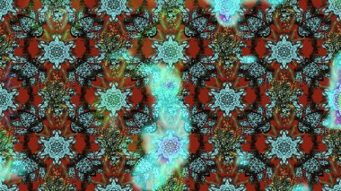 Raster illüstrasyonundaki çiçek desenli çizim. Suluboya tarzında mavi renkte çiçekler.