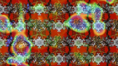 Çiçekli karalama şeklinde Raster çiçek deseni. Yumuşak, bahar çiçekli arka plan. Kahverengi renkte çiçekler.