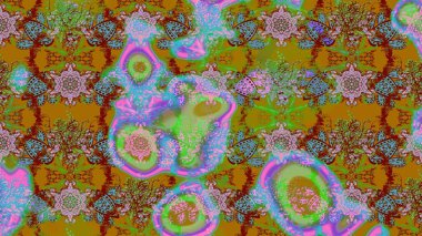 Eskiz modeli etnik tasarım. Çiçekleri, deniz kabukları, mandalaları ve suluboya efektleriyle donanma geçmişi. Yatak çarşafları, ceket, paket tasarımı, kumaş ve moda kavramları için tekstil baskısı.