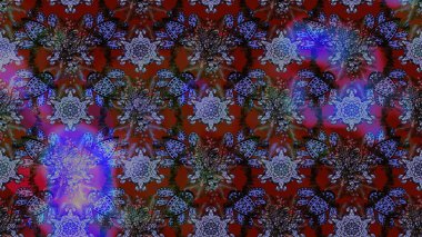 Küçük çiçekteki sevimli çiçek deseni. Mor renkte çiçekler.