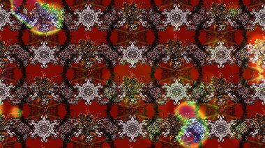 Çiçekli çiçek deseni, suluboya. Kahverengi renkli çiçekler. Renkli Bahar Teması eskiz kalıbı. Düz Çiçek Elementleri Tasarımı. Raster illüstrasyonu.