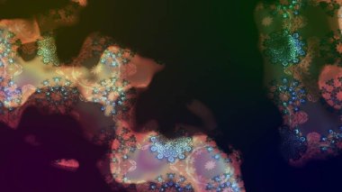 Tomurcukları papatya çiçekleri olan sevimli bir çiçek deseni. Eskiz geçmişi. Raster illüstrasyonu. Kumaş, tekstil, duvar kağıdı baskısı için. Eski usul. Miles Fleur, dandik süs.