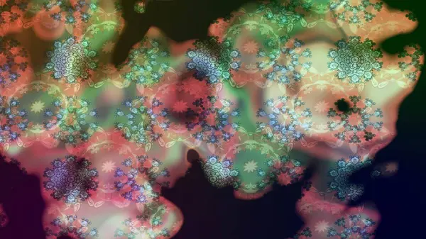 Çiçekli yaz çiçekleri. Küçük çiçekte güzel bir desen. Küçük renkli çiçekler. Moda baskıları için zarif bir şablon. Motley illüstrasyonu. Çizim.