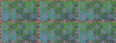 Sevgililer günü ve tebrik kartı konsepti için şık bir davetiye. Yeşil renkte manzaralı çiçek deseni. Çiçek kompozisyonu, el boyası, hassas şablon. Üst görünüm, yumuşak biçim.