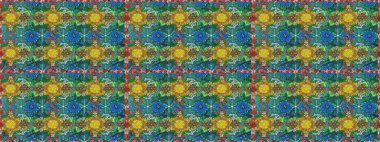 Raster illüstrasyonu. Eski model. Dekorasyon ve tasarım için güzel bir desen. Moda baskısı. Çiçeğin suluboya çizimlerinin mükemmel deseni. Suluboya kusursuz desen.