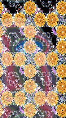 Eski usul küçük çiçekli şirin bir eskiz deseni. Moda arka planında parlak buketler. Kumaş, duvar kağıdı ve kağıt üzerine baskı yapmak için gelişen arka plan. Raster illüstrasyonu.