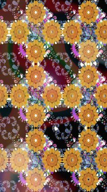 Organik motif arka planı. Çizim kalıbı. Raster illüstrasyonu. Ultraviyole kumaş deseni.