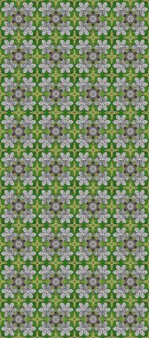 Çiçek deseni. Duvar kâğıdı barok, İspanyol kumaşı. Şık bir grafik desen. Altın elementler yeşil, gri ve beyaz renklerde. Kusursuz raster arkaplanı.