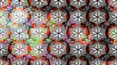 Tomurcukları papatya çiçekleri olan sevimli bir çiçek deseni. Eskiz geçmişi. Raster illüstrasyonu. Kumaş, tekstil, duvar kağıdı baskısı için. Eski usul. Miles Fleur, dandik süs.