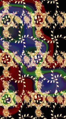 Eskiz modeli etnik tasarım. Çiçekleri, deniz kabukları, mandalaları ve suluboya efektleriyle donanma geçmişi. Yatak çarşafları, ceket, paket tasarımı, kumaş ve moda kavramları için tekstil baskısı.