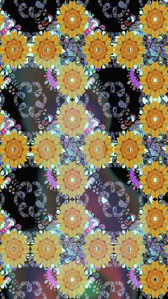 Güzel suluboya çiçekler, parlak boyalı inspineutral çiçek desenli eskiz arka planı. Raster..