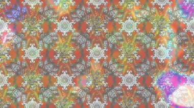 Sevimli çiçek raster deseni. Modaya uygun kumaş deseni. Renkli Yaz Temalı eskiz kalıbı. Düz Çiçek Elementleri Tasarımı.