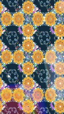 Raster suluboya çiçek deseni, narin çiçekler, mavi çiçekler, tebrik kartı şablonu. Raster Güzel kumaş deseni.