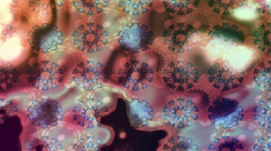 Raster suluboya çiçek deseni, narin çiçekler, kahverengi çiçekler, tebrik kartı şablonu. Güzel kumaş deseni.