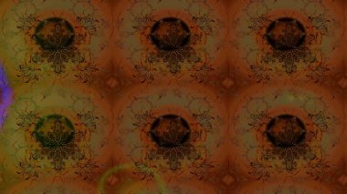 Parlak renkli çiçekleri ve kahverengi renkli yaprakları olan harika bir çiçek deseni. Moda baskıları için zarif bir şablon. Modern çiçek arkaplanı. Halk stili.