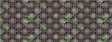 Tony 'nin kumaş kalıbını çiz. Modaya uygun kumaş deseni. Küçük çiçekteki sevimli çiçek deseni. Raster illüstrasyonu.