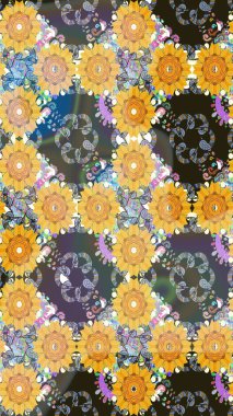 Suluboya çizim kalıbı. Dekorasyon ve tasarım için güzel bir desen. Moda baskısı. Çiçeğin suluboya çizimlerinin mükemmel deseni. Eski.