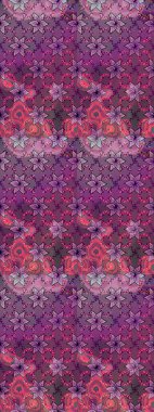 Süslü kumaş deseni. Çiçekli çiçek deseni, suluboya. Raster deseni.