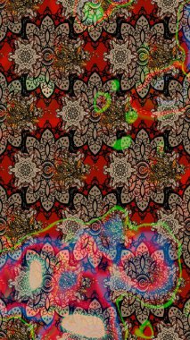 Küçük renkli çiçekler. Bej çiçekli bahar çiçekleri. Moda baskıları için zarif bir şablon. Küçük çiçekte güzel bir desen. Motley illüstrasyonu.