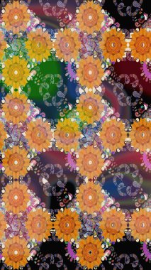 Sketch folk pattern in small wild flowers. Liberty style millefleurs. Floral meadow background for textile, wallpaper, covers, surface, print, gift wrap, scrapbooking, decoupage. Rustic chic.